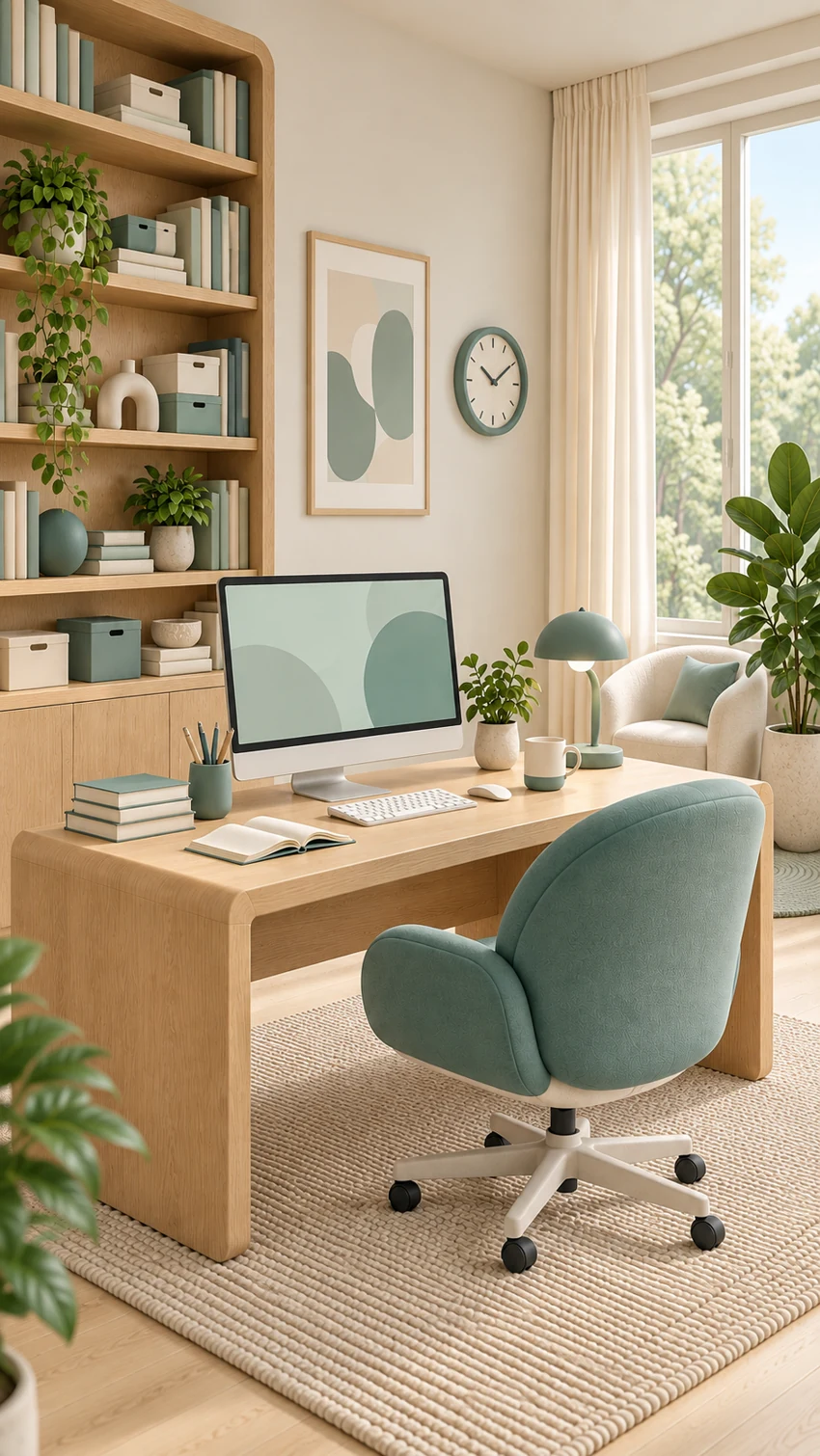 Polofi’s workspace in soft morning light